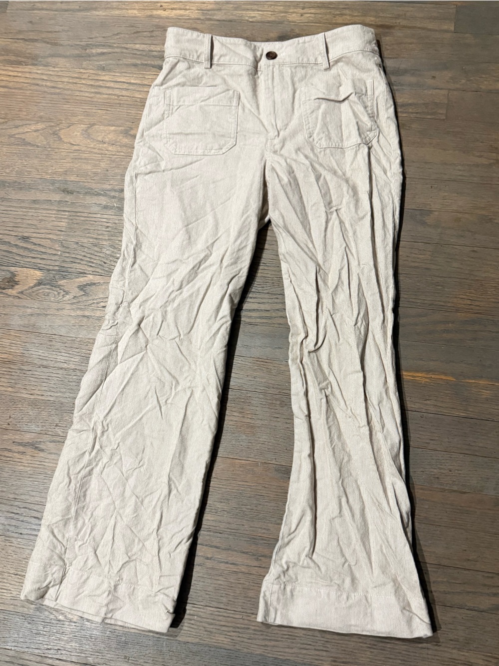 J. Crew Neutral Cream Boot-Cut Pants